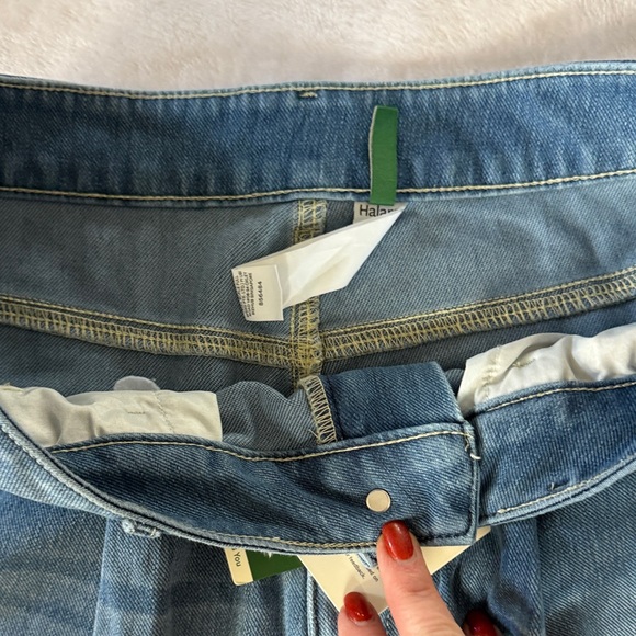 HALARA Light Blue Wide Leg Jeans - High Rise Flare - Picture 3 of 4